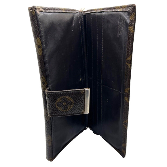 Louis Vuitton Monogram Clutch Wallet Vintage Cowhide Leather EUC - Picture 4 of 8